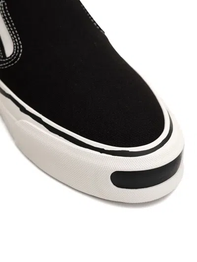 Kamiya Cornell Vulcanized Slip-on Sneakers In Black
