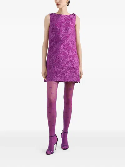 Dolce & Gabbana Mini Dress With Brocade Effect