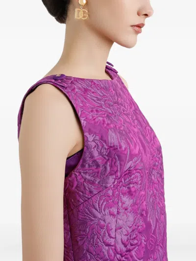 Dolce & Gabbana Mini Dress With Brocade Effect