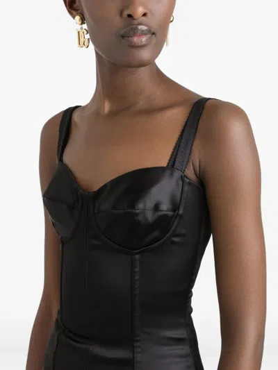 Dolce & Gabbana Satin Midi Dress
