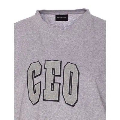 Balenciaga Ceo Asymmetrical Crewneck T-shirt