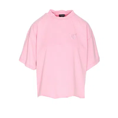 Balenciaga Women Nail Polish Cropped  T-shirt