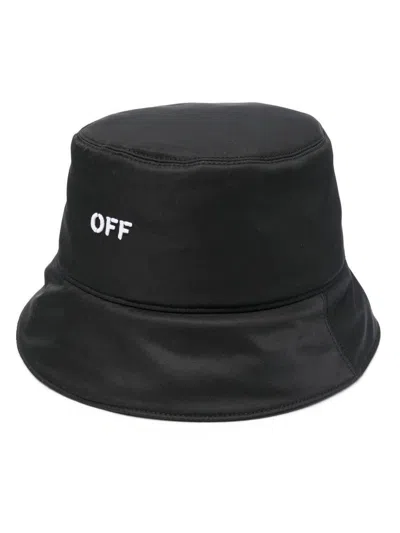 Off-white Black Bucket Hat With Off Writing