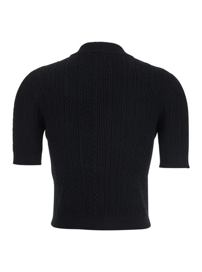 Balmain Women Ss Buttoned Torsade Knit Cardigan