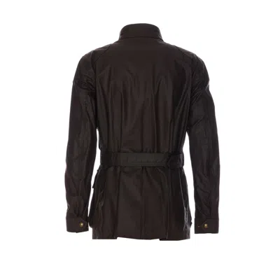 Belstaff Trialmaster Motorcycle Jacket In Green