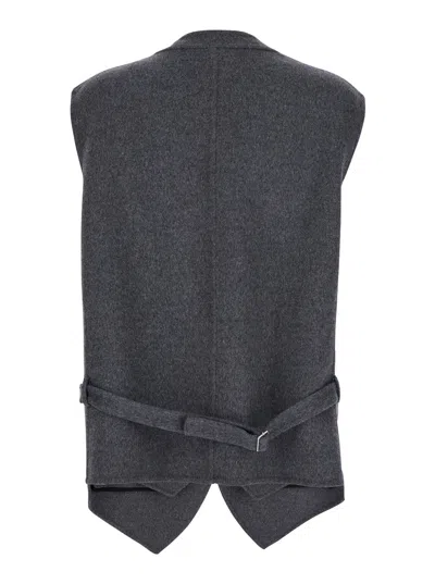 Bottega Veneta Women Double Face Wool Double Layer Gilet