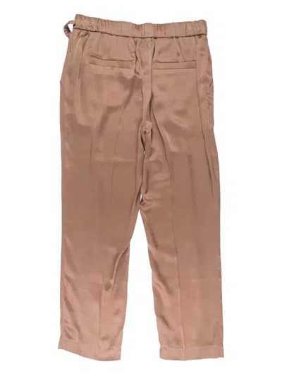 Brunello Cucinelli Elasticated-waistband Trousers In Neutral