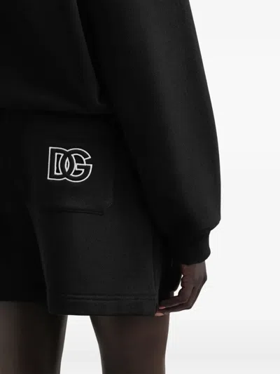 Dolce & Gabbana Cotton Hoodie In Black