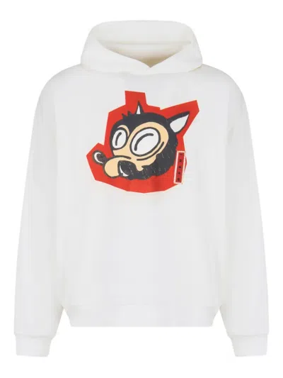 Marni Graphic-print Hoodie In White