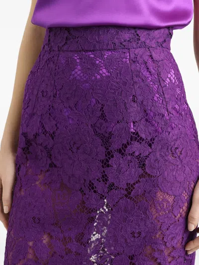Dolce & Gabbana Lace-detailing Midi Skirt
