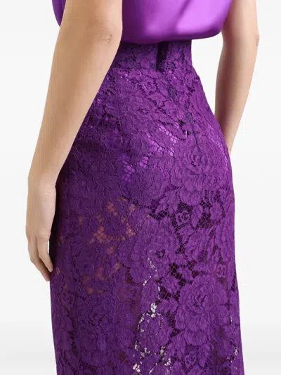 Dolce & Gabbana Lace-detailing Midi Skirt