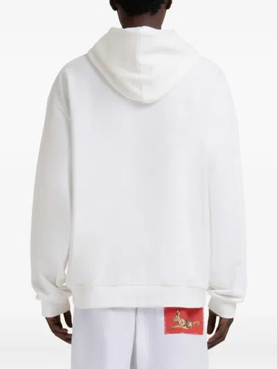 Marni Graphic-print Hoodie In White