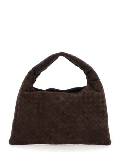 Bottega Veneta Women Small Hop Intrecciato 15 Suede
