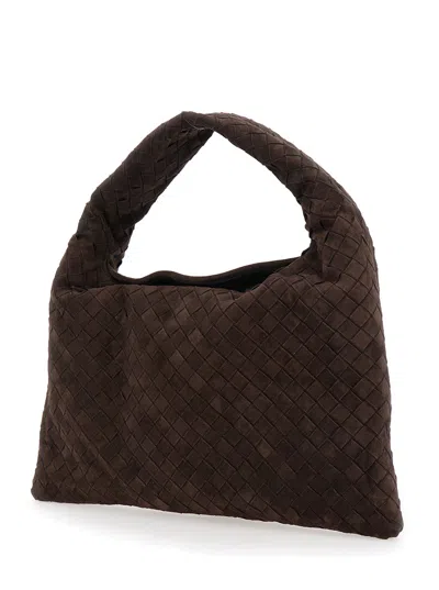 Bottega Veneta Women Small Hop Intrecciato 15 Suede