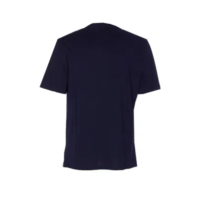 Brunello Cucinelli Men Anamnesis Print Logo T-shirt In Blue