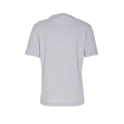 Brunello Cucinelli Layered Crewneck T-shirt Stitch Detailing In Gray