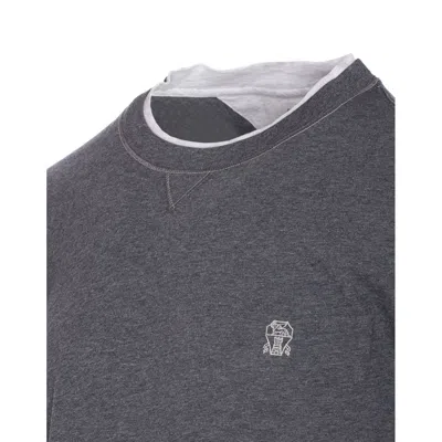 Brunello Cucinelli Short-sleeved T-shirt In Gray