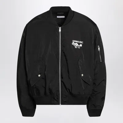 Enfants Riches Deprimes Enfants Video Bomber Jacket With Zip In Black In Black