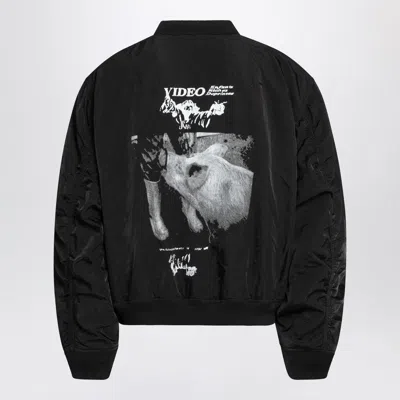 Enfants Riches Deprimes Enfants Video Bomber Jacket With Zip In Black In Black