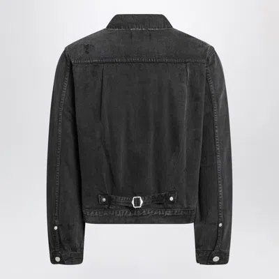 Enfants Riches Deprimes Type Vii Pin Assemblage Jacket In Grey Denim In Black