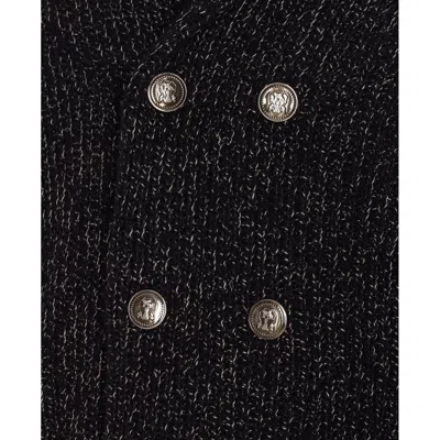Brunello Cucinelli Double-breasted Cashmere And Silk Blend Cardigan In Black