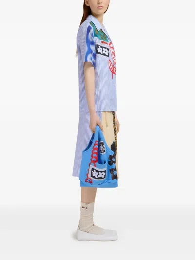 Marni Graphic-print Cotton Skirt
