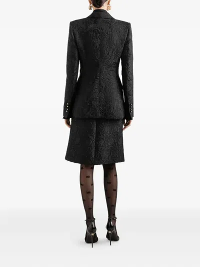 Dolce & Gabbana Pointed-collar Shirt In Black