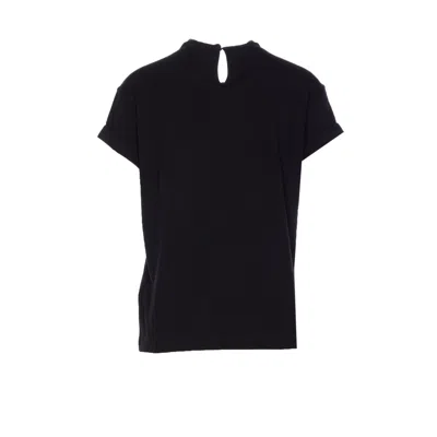 Brunello Cucinelli Embellished Crewneck T-shirt In Black
