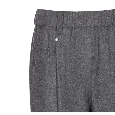 Brunello Cucinelli Trousers With Belt Loops And Elastic Waistband
