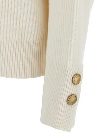 Brunello Cucinelli Long-sleeved Sweater In Neutral
