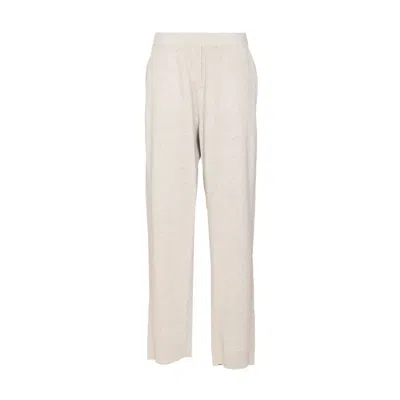 Brunello Cucinelli Vanise Sparkling Knitted Trousers In English Rib
