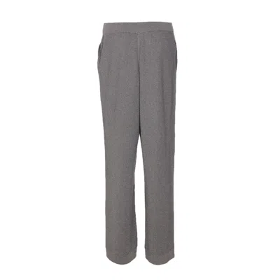 Brunello Cucinelli Flared Ribbed Texture Metallic Finish Trousers