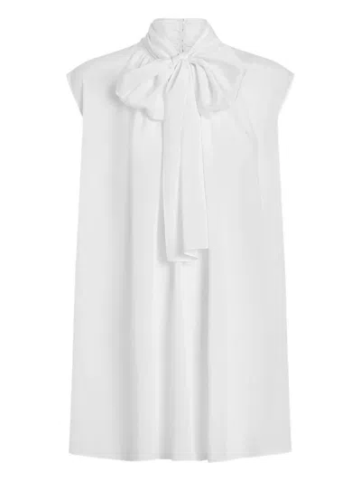 Dolce & Gabbana Silk Blouse In White