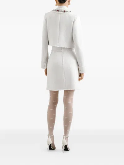 Dolce & Gabbana Silk Blouse In White