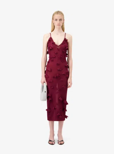 Coperni Women Butterflies Techno Dress In Burgundy