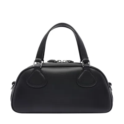 Courrèges Courreges Pre Friday Leather Bowling Bag In Black