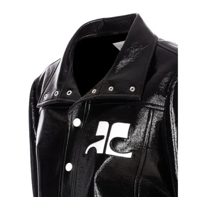 Courrèges Courreges Women Reedition Vinyl Jacket In Black