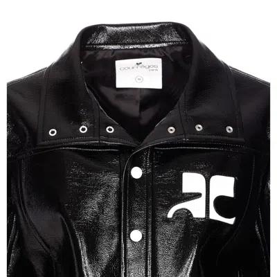 Courrèges Courreges Women Reedition Vinyl Jacket In Black
