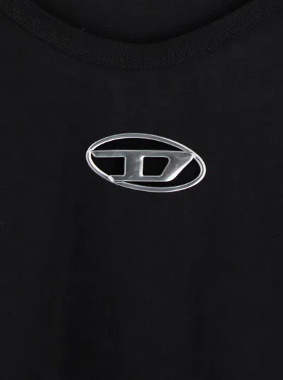 Diesel T-uncutie-long-d T-shirt In Black