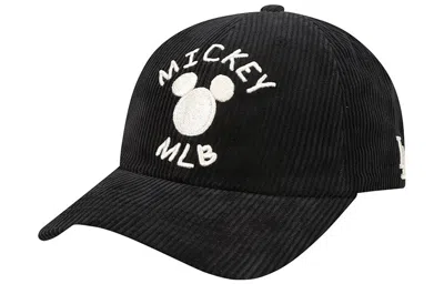Mlb Mickey X Disney Crossover Corduroy Baseball Cap Black