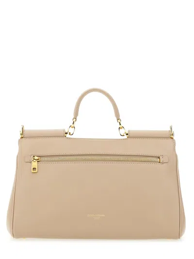 Dolce & Gabbana Grey Leather My Sicily Handbag