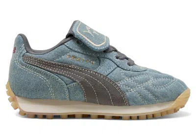 Pre-owned Puma Avanti Fenty X The Smurfs Sneakers In Slate Sky Blue