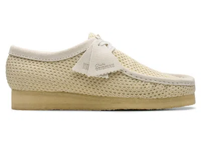 Pre-owned Clarks Men's  Originals Wallabee Sneakers In Off White Mesh