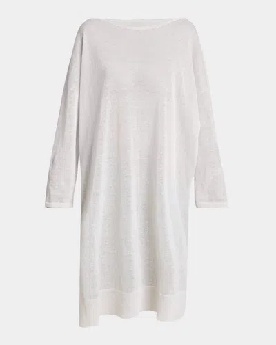 Alaïa Silk Linen Tunic Dress