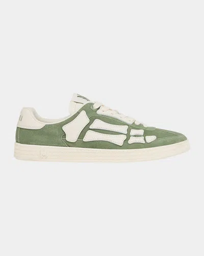 Amiri Men's Pacific Bones Suede Low-top Sneakers