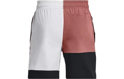 Under Armour Curry Woven 7 Inch Basketball Shorts 'black Pink White' In Brown