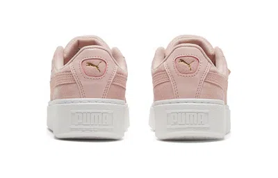 Puma (wmns)  Platform Velvet Pink/white Low Casual Board Shoes