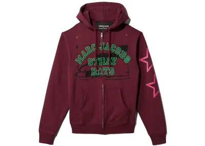 Pre-owned Marc Jacobs X Stray Rats The Hoodie In Burgundy
