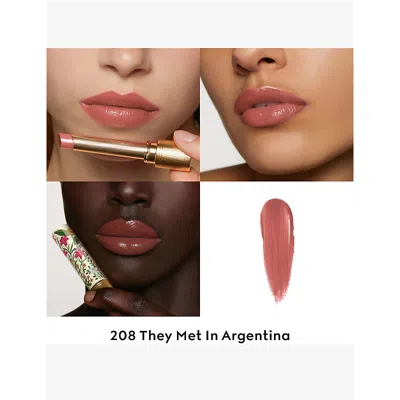 Gucci 208 Theymet In Argentina Flora Intense Rouge De Beauté Brillant Limited-edition Lipstick 1.8g