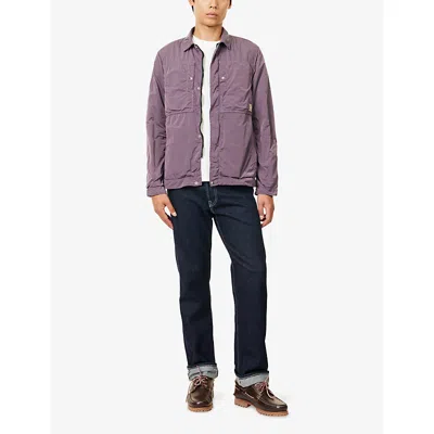 Ps By Paul Smith Mens Lilac Patch-pocket Long Sleeve Jacket Xxl In Purple